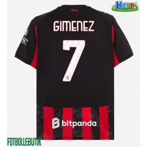 AC Milan Santiago Gimenez #7 Hemmatröja 2025-26 Kortärmad
